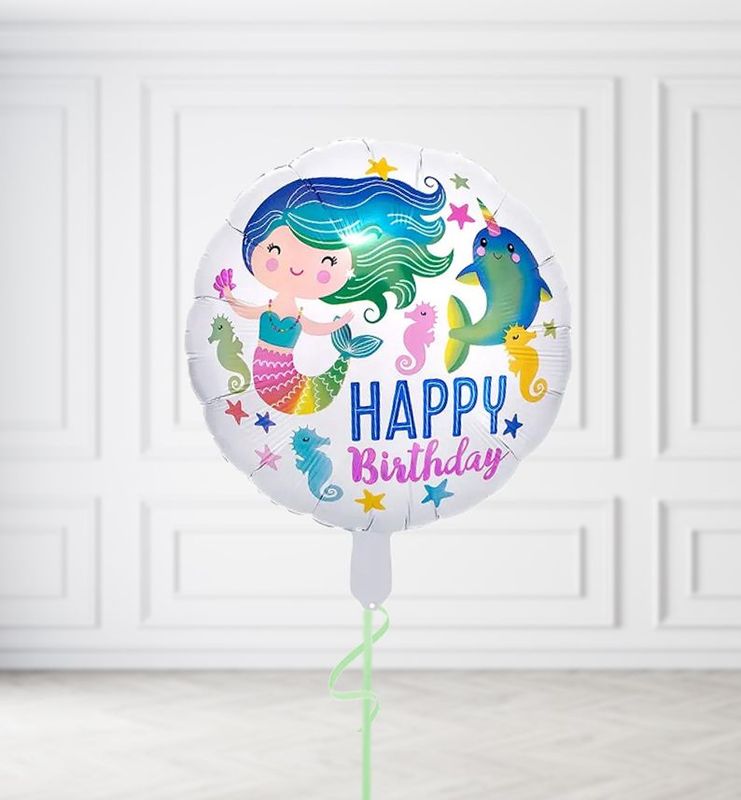 Happy Birthday Mermaid Balloons