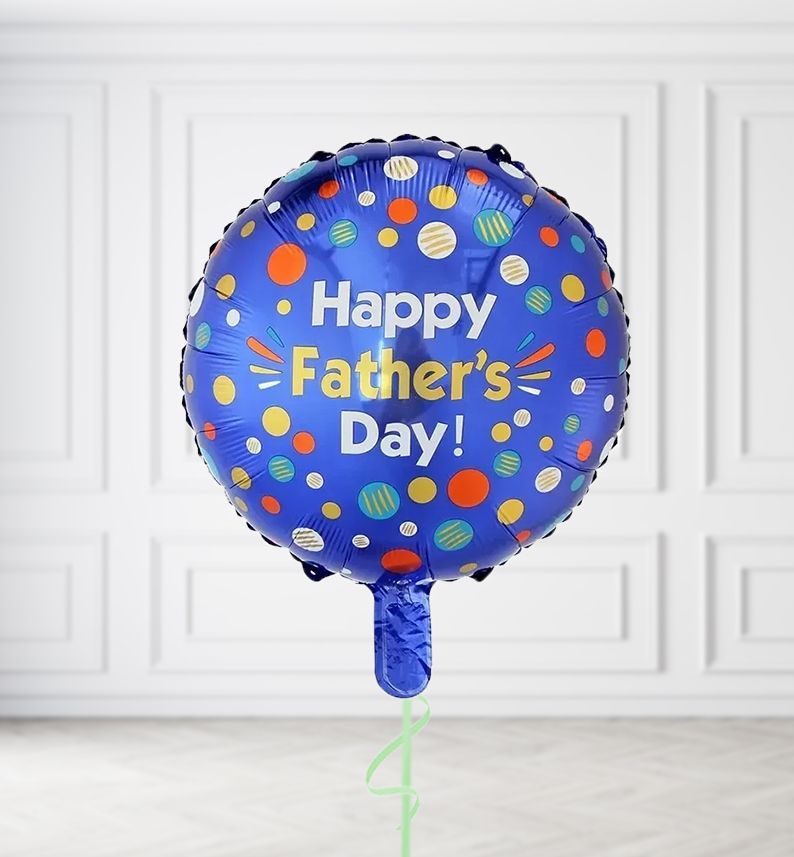 Happy Fathers Day Round Balloons