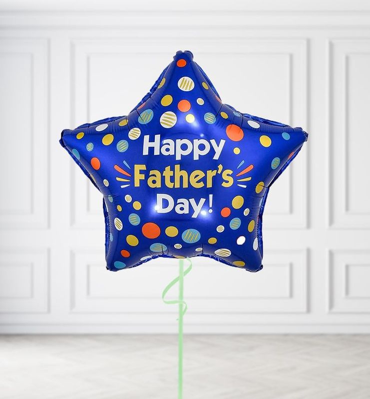 Happy Fathers Day Star Balloons