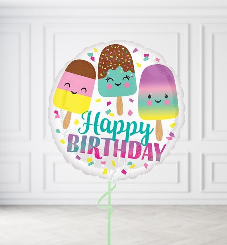 Ice Lollies Happy Birthday Balloons