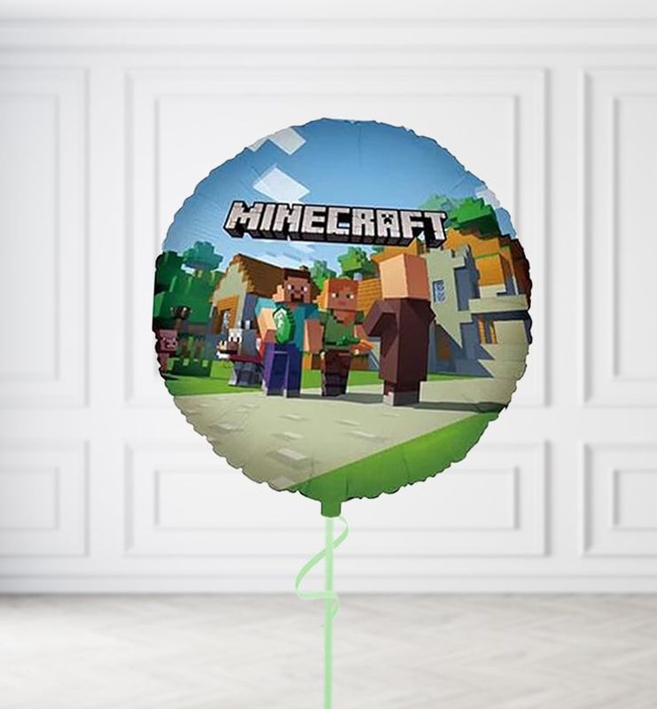 Double Sided Minecraft Round Balloons