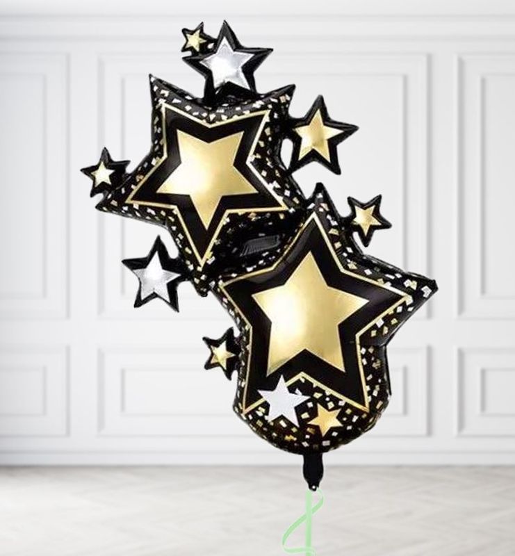 New Year Double Stars Balloons