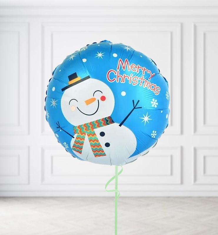 Snowman Merry Christmas Balloons
