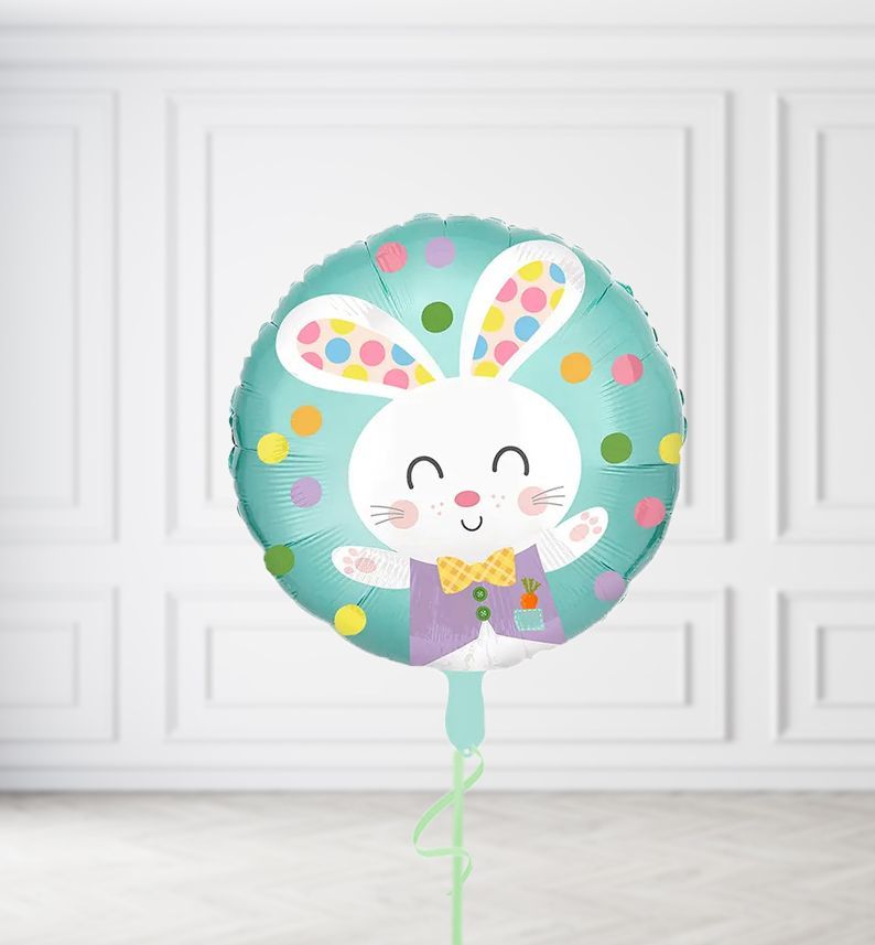 Spotty Bunny Round Balloons