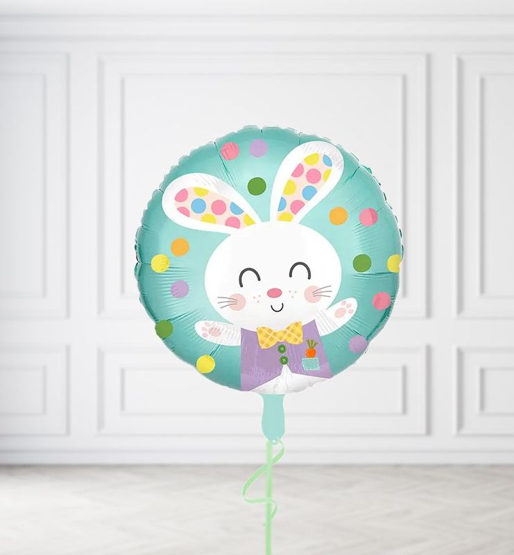 Spotty Bunny Round Balloons