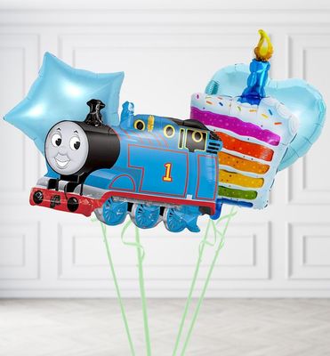 Thomas the Tank Birthday Cake Duo Balloons