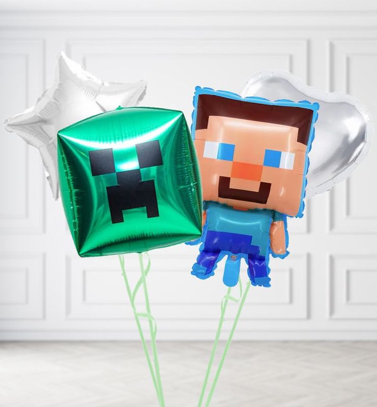 Minecraft Creeper Duo Balloons