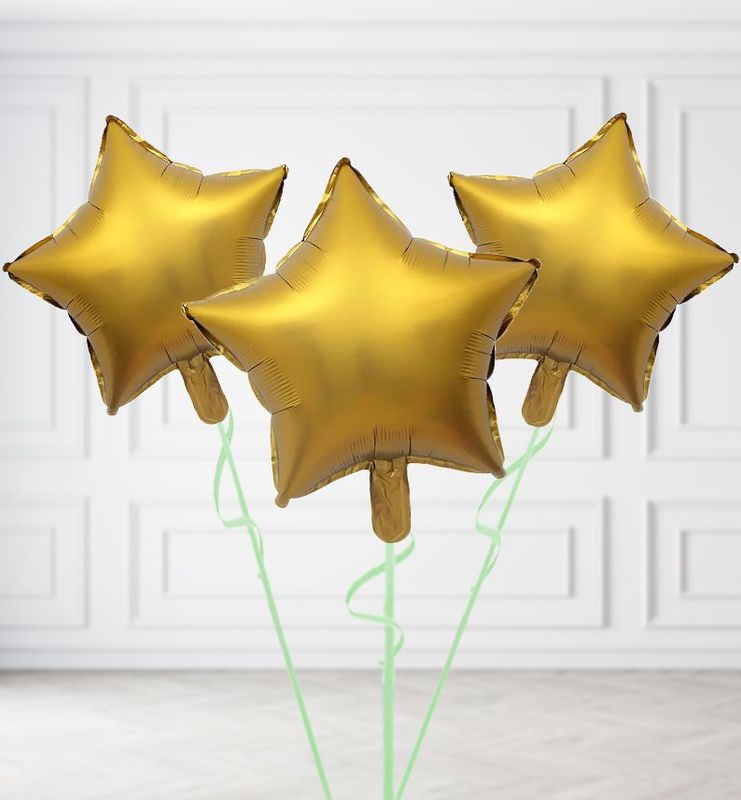 Soft Gold Balloon Bunches