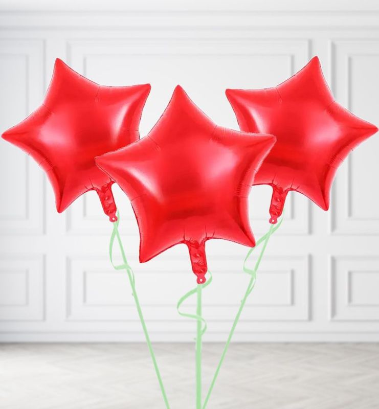 Bright Red Balloon Bunches