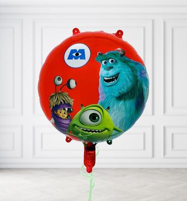 Red Monsters Inc Round Balloons