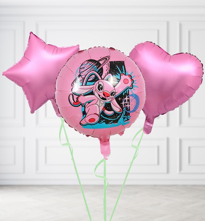 Angel Alien Round Balloons, Build a Helium Filled Bunch: Add 2 balloons, Supersize Bunch: No Extras, Colour Theme: Match with Centrepiece