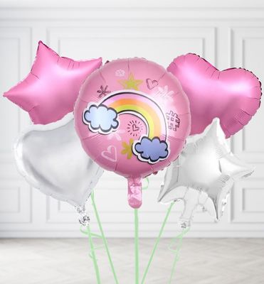 Pink Rainbow Balloons Pink Rainbow Balloons