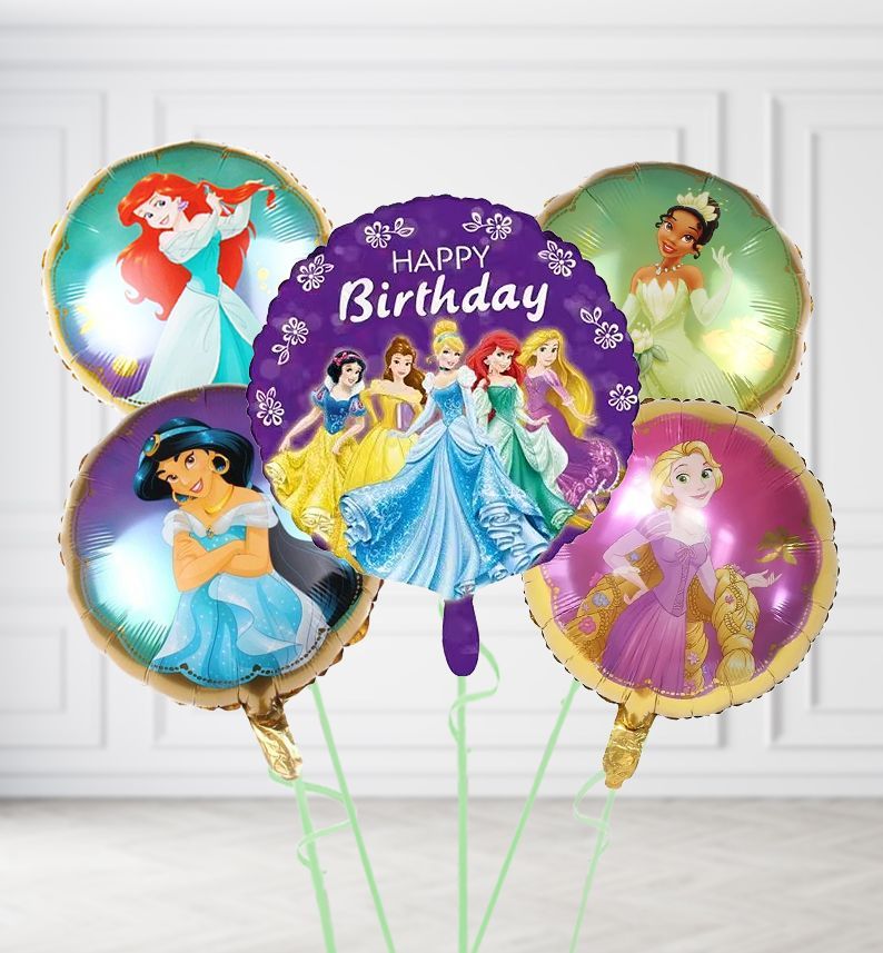 Purple Disney Princess Collection Balloons