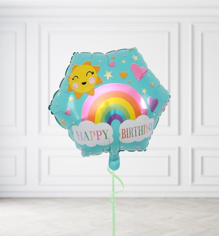 Happy Birthday Rainbow Balloons