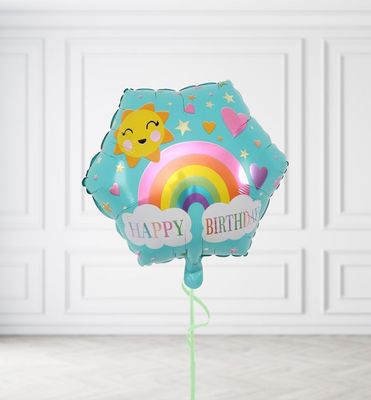 Happy Birthday Rainbow Balloons