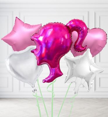 Barbie Head Balloons