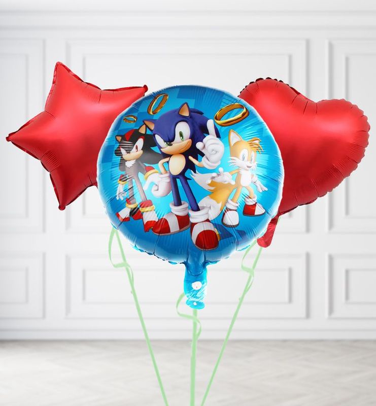 Standing Sonic and Friends Balloon