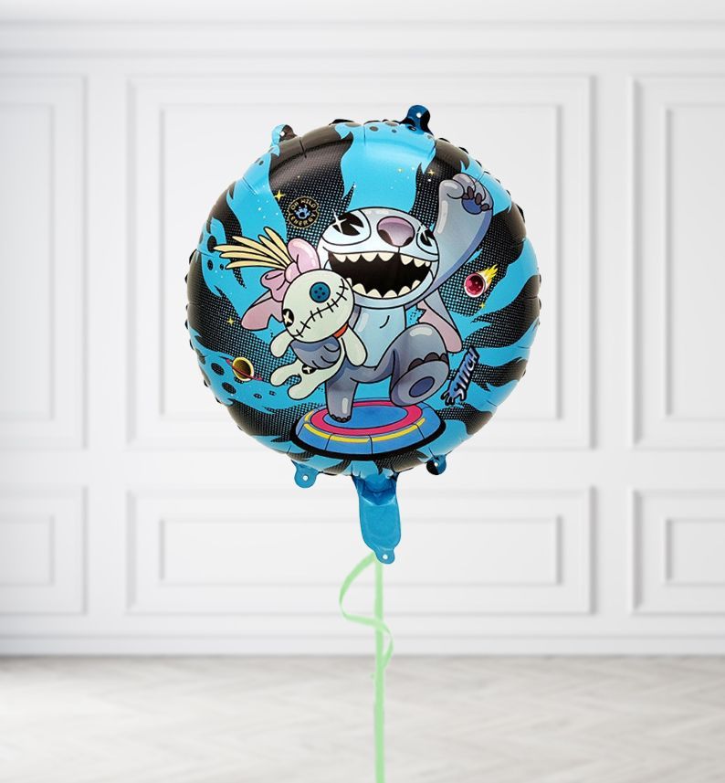Stitch Alien Round Balloons, Build a Helium Filled Bunch: No Extras, Supersize Bunch: No Extras