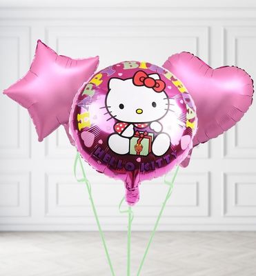 Hello Kitty Happy Birthday Balloons