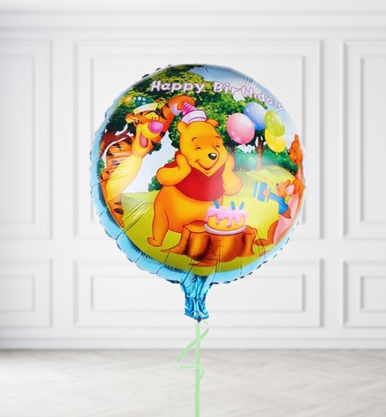 Winnie the Pooh Birthday Balloons, Build a Helium Filled Bunch: No Extras, Supersize Bunch: No Extras