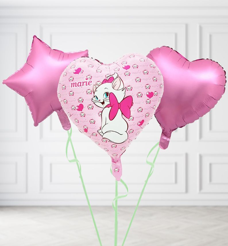 Aristocats Marie Cat Heart Balloons