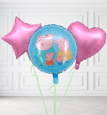 Peppa Pig Family Round Balloons