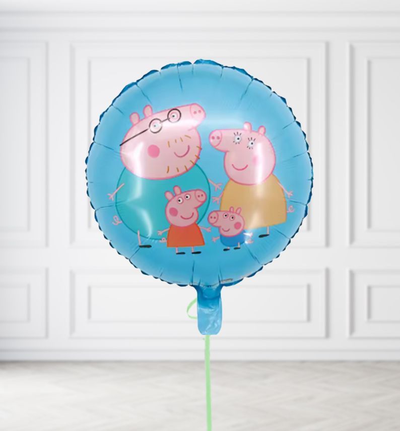 Peppa Pig Family Balloons, Build a Helium Filled Bunch: No Extras, Supersize Bunch: No Extras