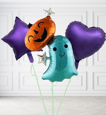 Teal Ghost Halloween Balloon