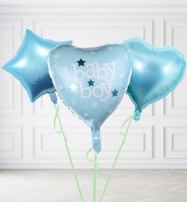 Mid Blue Baby Boy Balloons