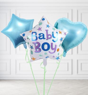 Baby Boy Star Balloons