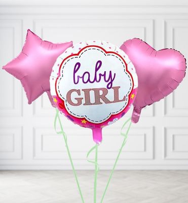 Pink Dots Baby Girl Balloons