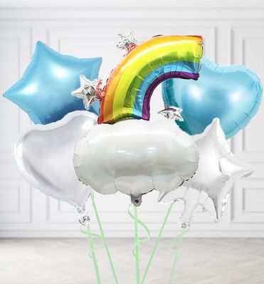 Half Rainbow Balloons Half Rainbow Balloons