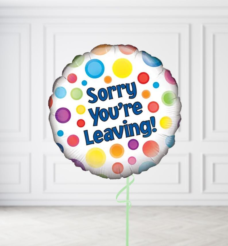 Sorry You Are Leaving Dots Balloons, Build a Helium Filled Bunch: No Extras, Supersize Bunch: No Extras