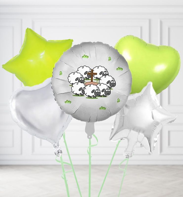 Happy Sheep Round Balloons