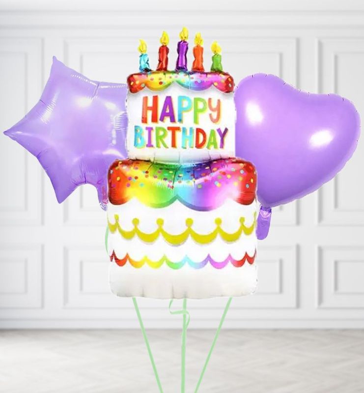 Happy Birthday Cake Balloons