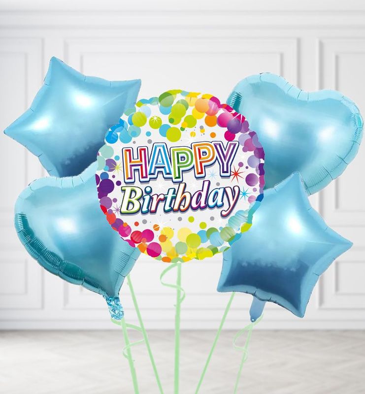 Happy Birthday Confetti Balloons