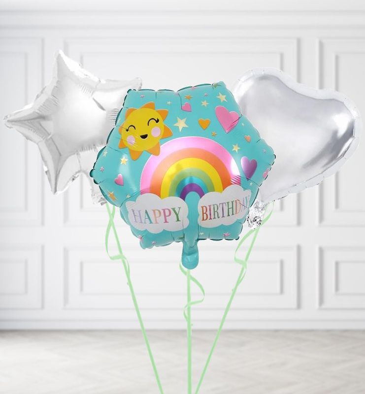 Happy Birthday Rainbow Balloons