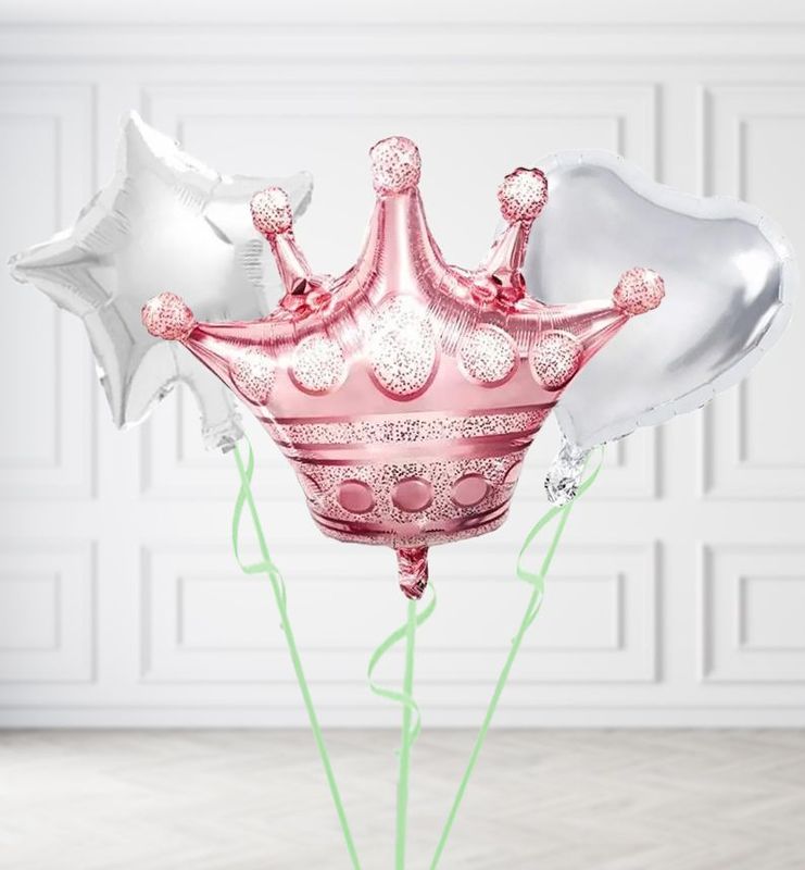 Rose Gold Crown Balloons