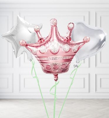 Rose Gold Crown Balloons