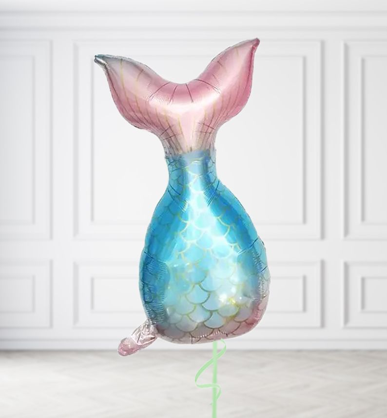 Mermaid Tail Balloons, Build a Helium Filled Bunch: No Extras, Supersize Bunch: No Extras