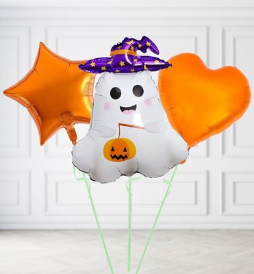 Ghost in Hat Balloons