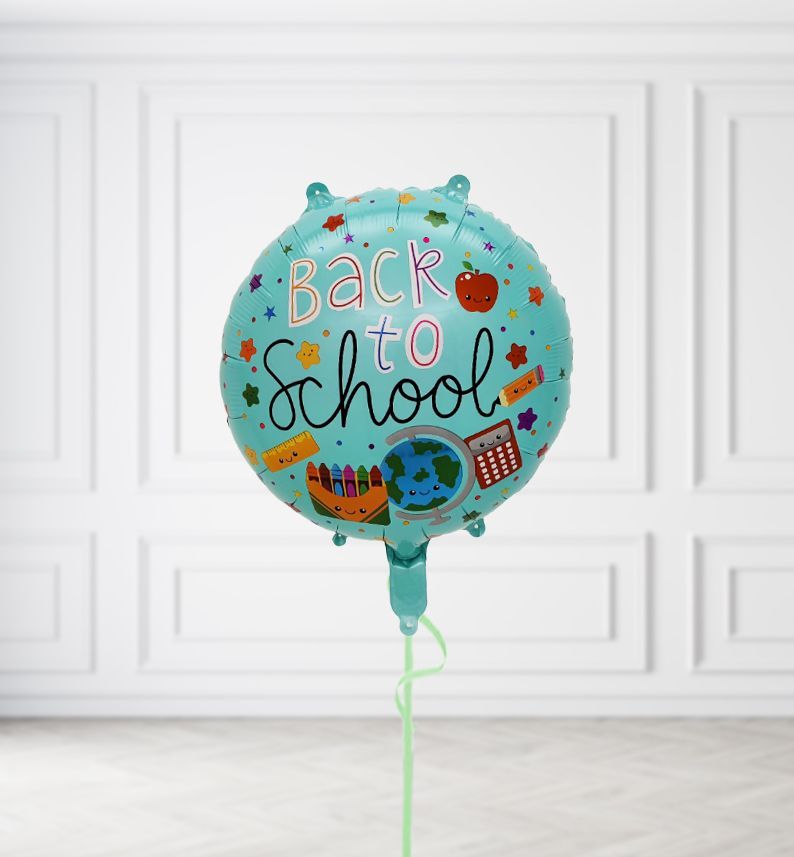 Back To School Round Balloons, Build a Helium Filled Bunch: No Extras, Supersize Bunch: No Extras