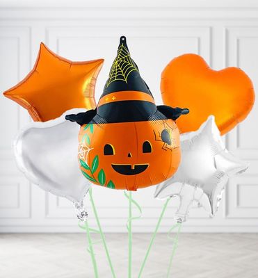Pumpkin with a Hat Balloons