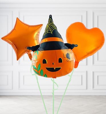 Pumpkin with a Hat Balloons