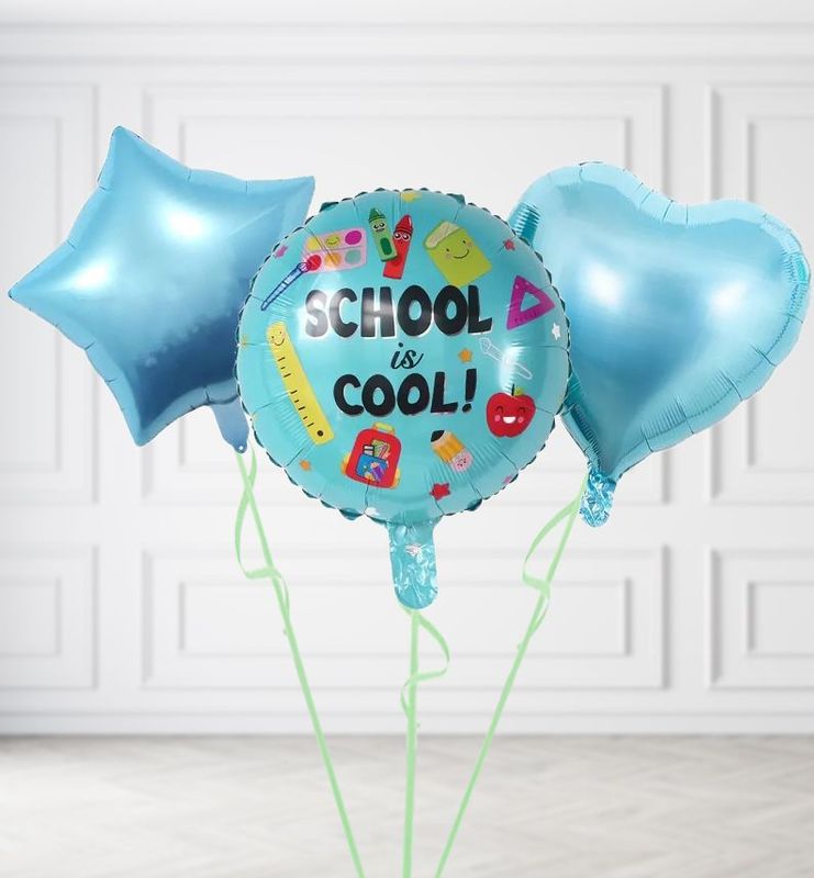Teal Cool School Balloons