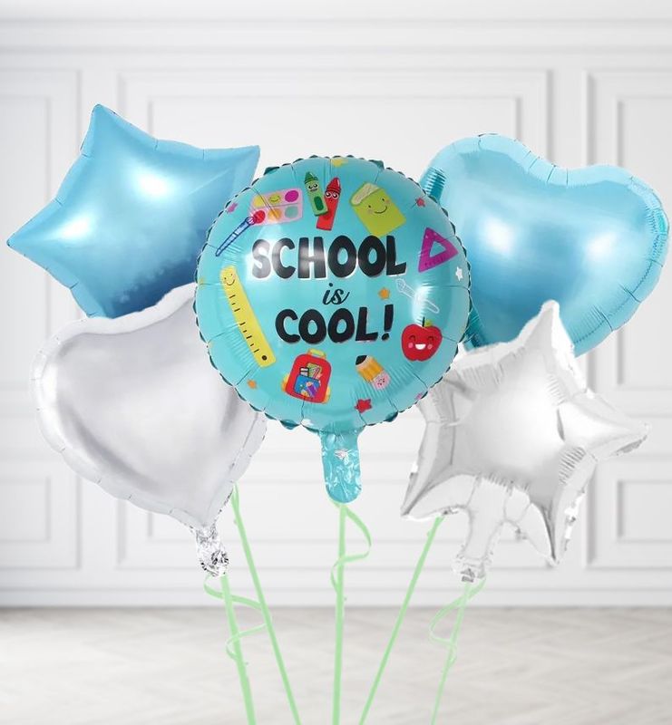 Teal Cool School Balloons