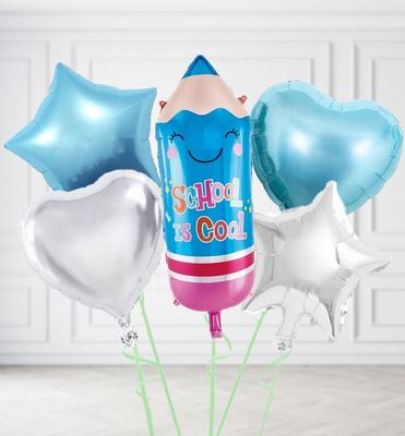 Blue Pencil Balloons
