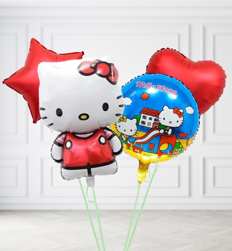 Red Hello Kitty Duo Balloons