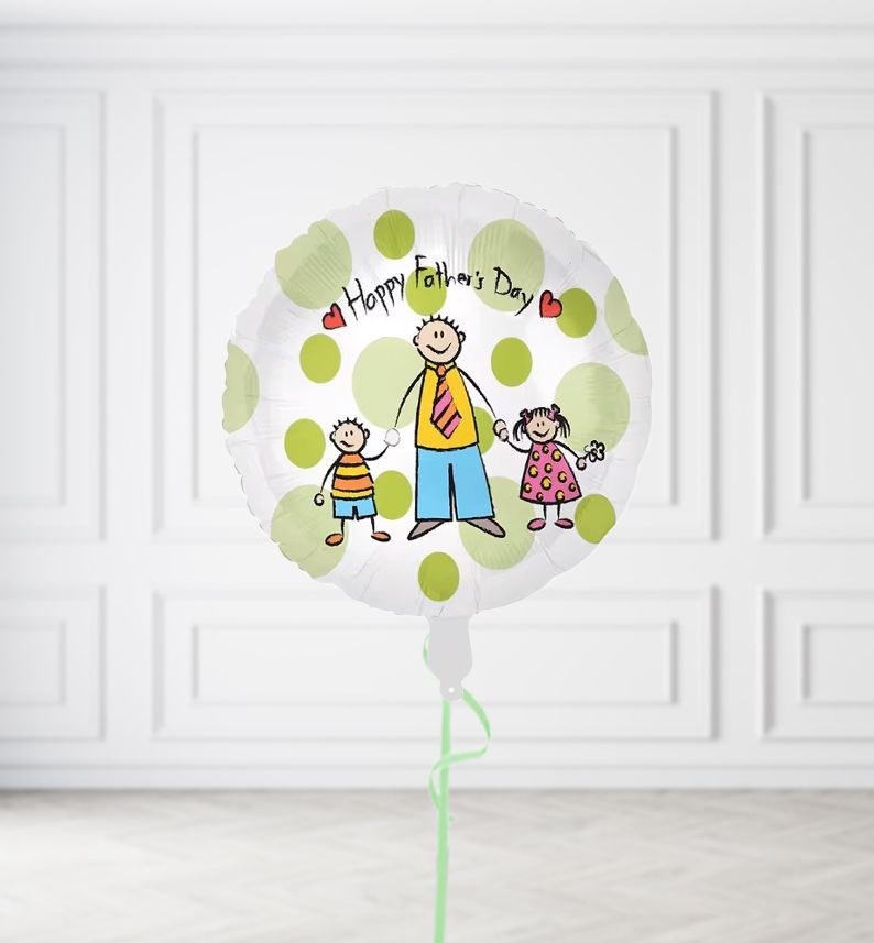 Happy Fathers Day Balloons, Build a Helium Filled Bunch: No Extras, Supersize Bunch: No Extras