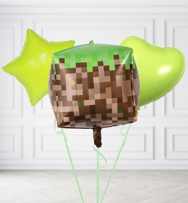 Minecraft Dirt Block Balloons